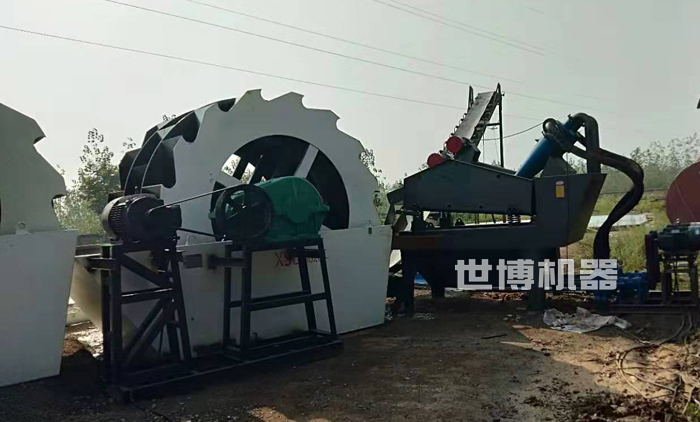 兩臺(tái)洗砂機(jī)串聯(lián)使用